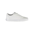 White polyester Vans sneakers