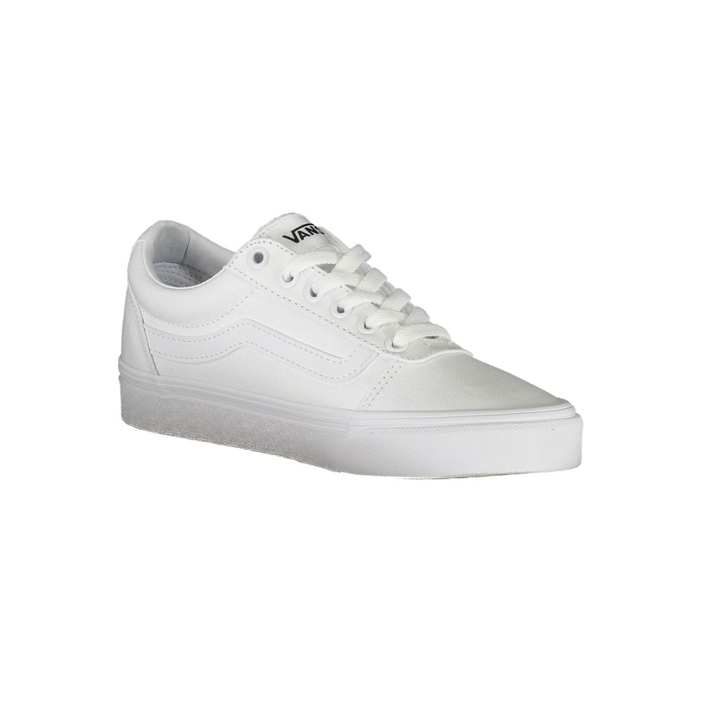 White polyester Vans sneakers