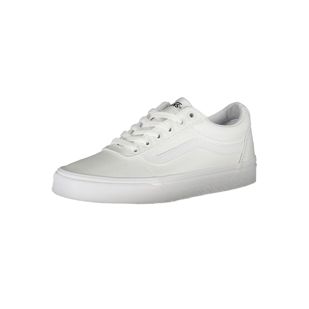White polyester Vans sneakers
