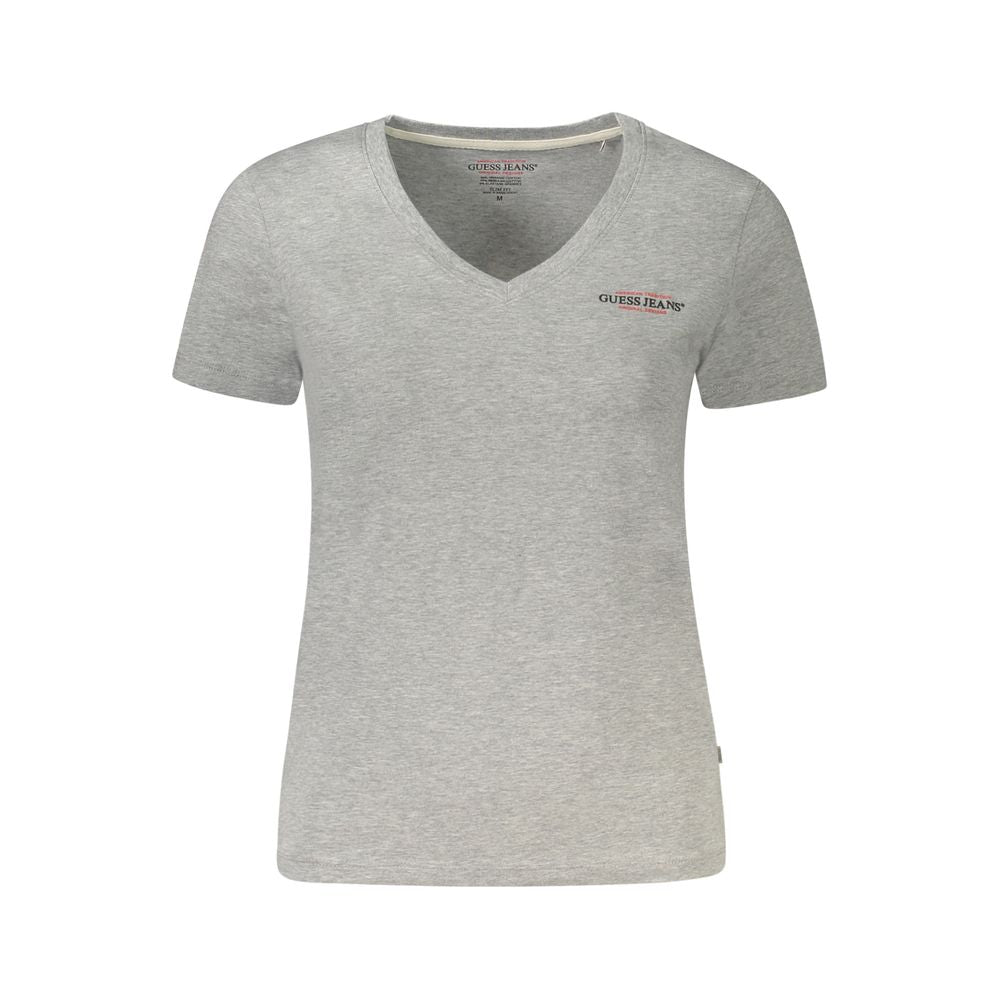 Guess Jeans Grigio Baumwoll-T-Shirt für Damen