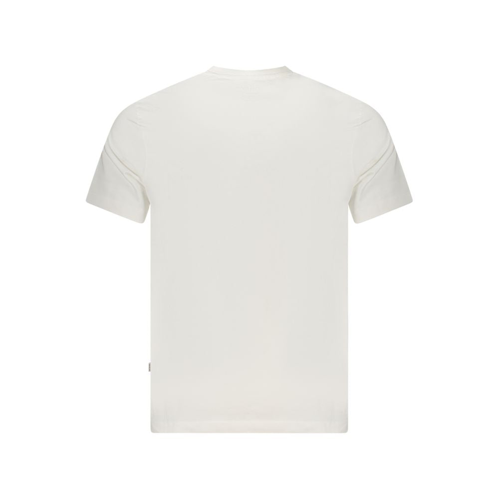 Guess Jeans Bianco Herren-T-Shirt aus Bio-Baumwolle
