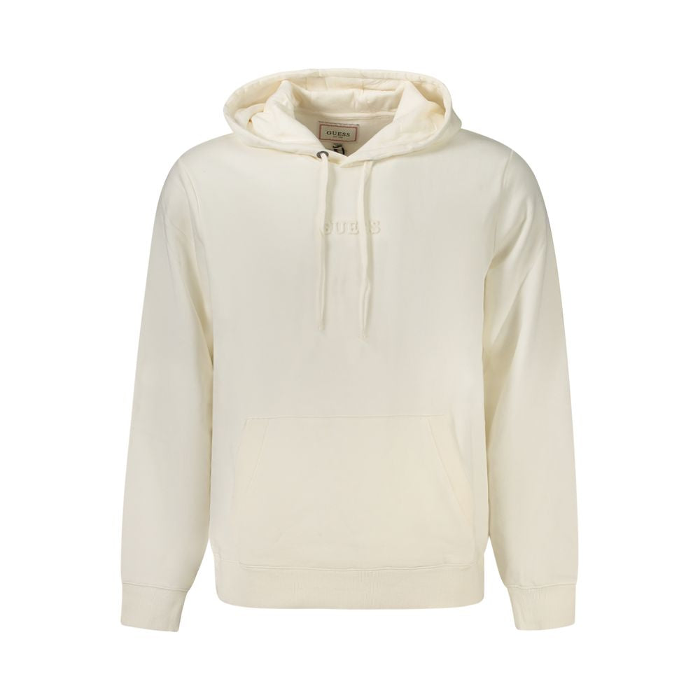 Guess Jeans Bianco Baumwoll-Kapuzenpullover für Herren