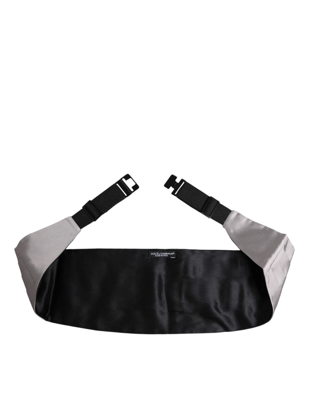 Dolce & Gabbana Men's Grey 100% Silk Wide Waist Cummerbund