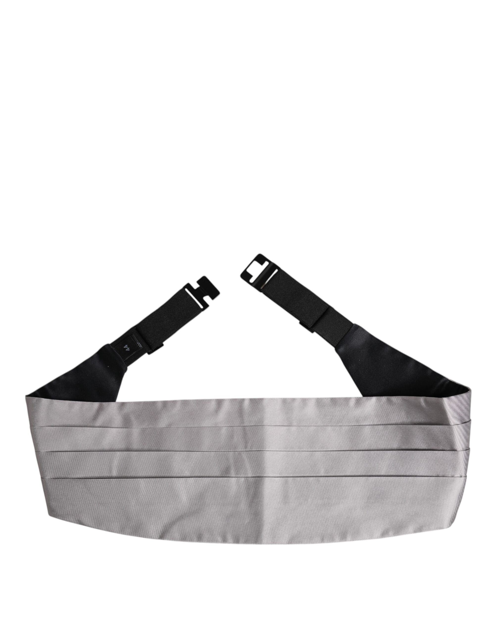 Dolce & Gabbana Men's Grey 100% Silk Wide Waist Cummerbund