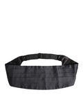 Dolce & Gabbana Dunkelblauer Gürtel aus 100% Seide Taillenkummerbund