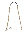 Dolce & Gabbana Braun Leopard Gold Messing Kette Accessoire Schulterriemen