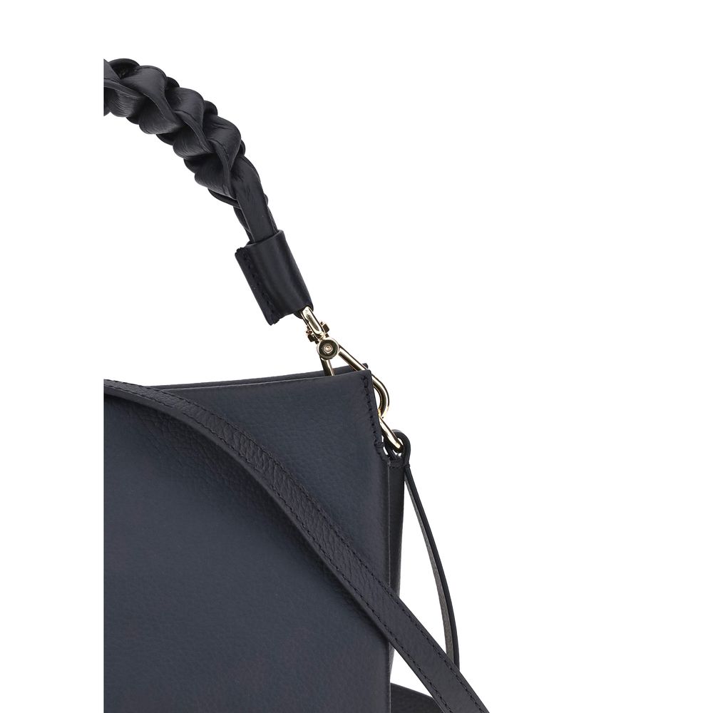 Coccinelle Schwarze Kalbsleder Bos Taurus Handtasche