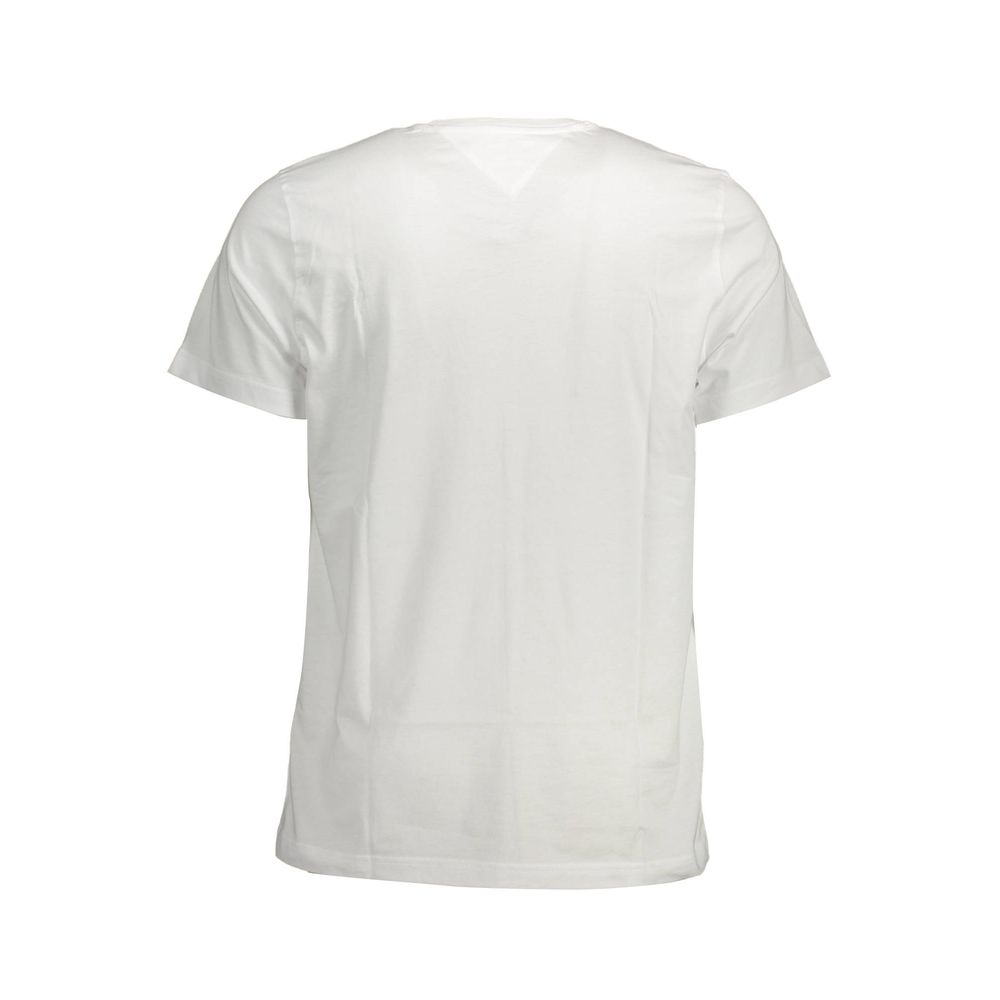 Tommy Hilfiger Weißes Herren-T-Shirt aus Baumwolle