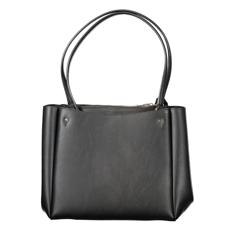 Guess Jeans Schwarz Polyethylen Frauen Handtasche
