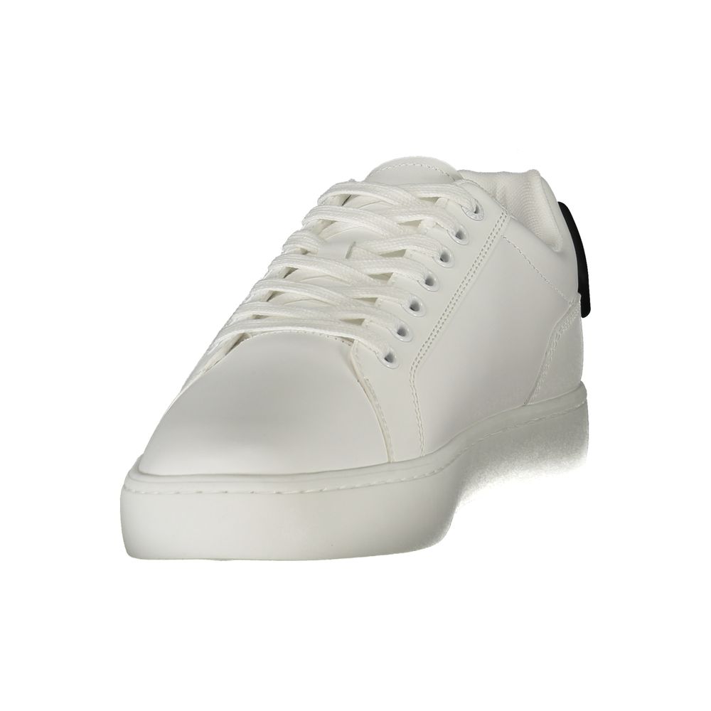 Calvin Klein Men's White Leather Sneakers