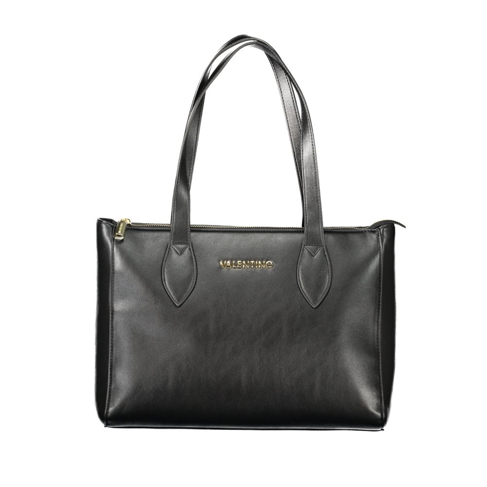 Mario Valentino Schwarze Damen-Handtasche aus Polyurethan