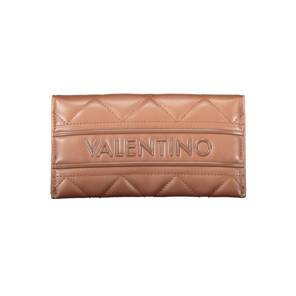 Mario Valentino Braunes Polyethylen Damen Portemonnaie