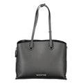 Mario Valentino Schwarze Damen-Handtasche aus Polyethylen