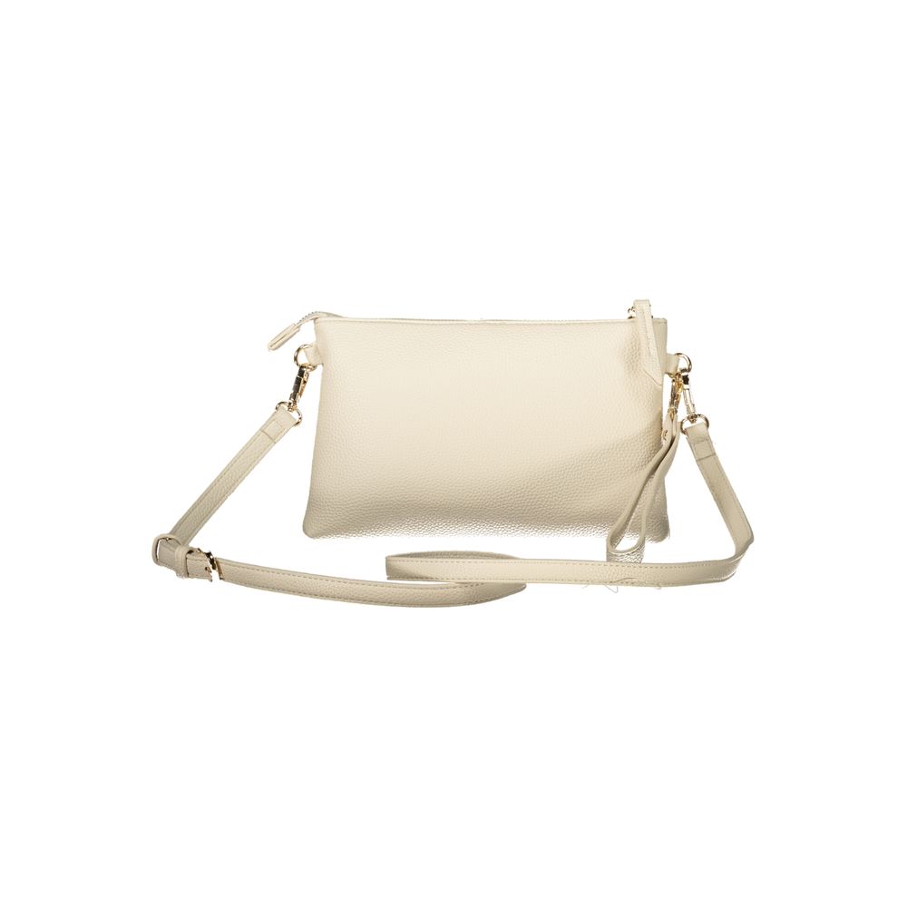 Mario Valentino Damen-Handtasche aus beigem Polyurethan