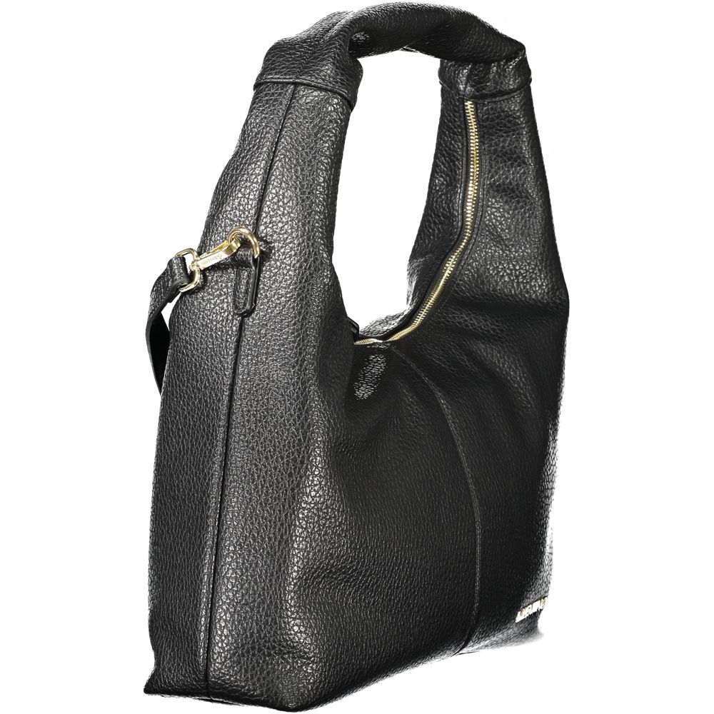Mario Valentino Schwarze Schultertasche aus Polyurethan für Damen