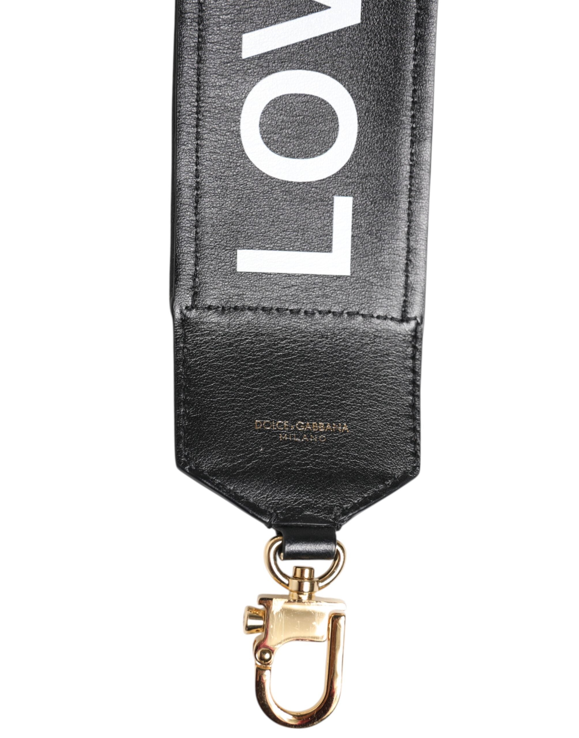 Dolce & Gabbana Schwarzer Leopardenprint Reversible Bag Schulterriemen