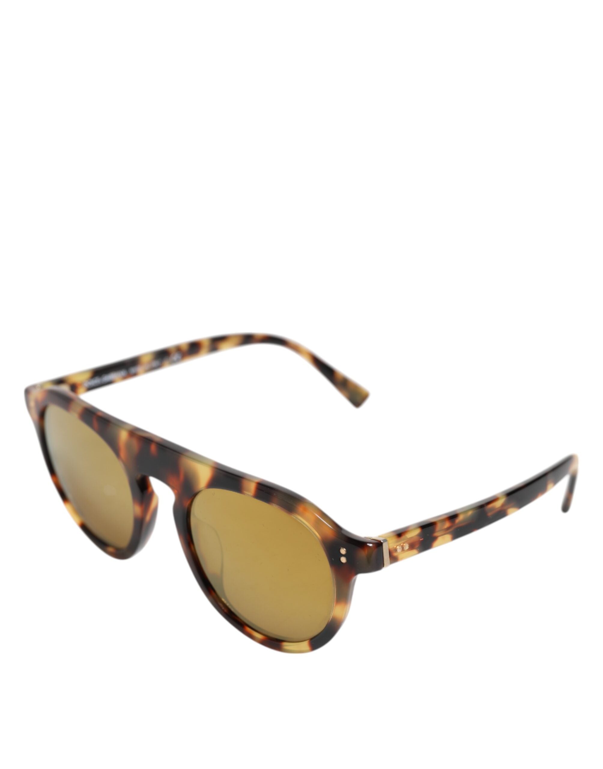 Dolce & Gabbana Brown Leopard Print Acetate Sunglasses