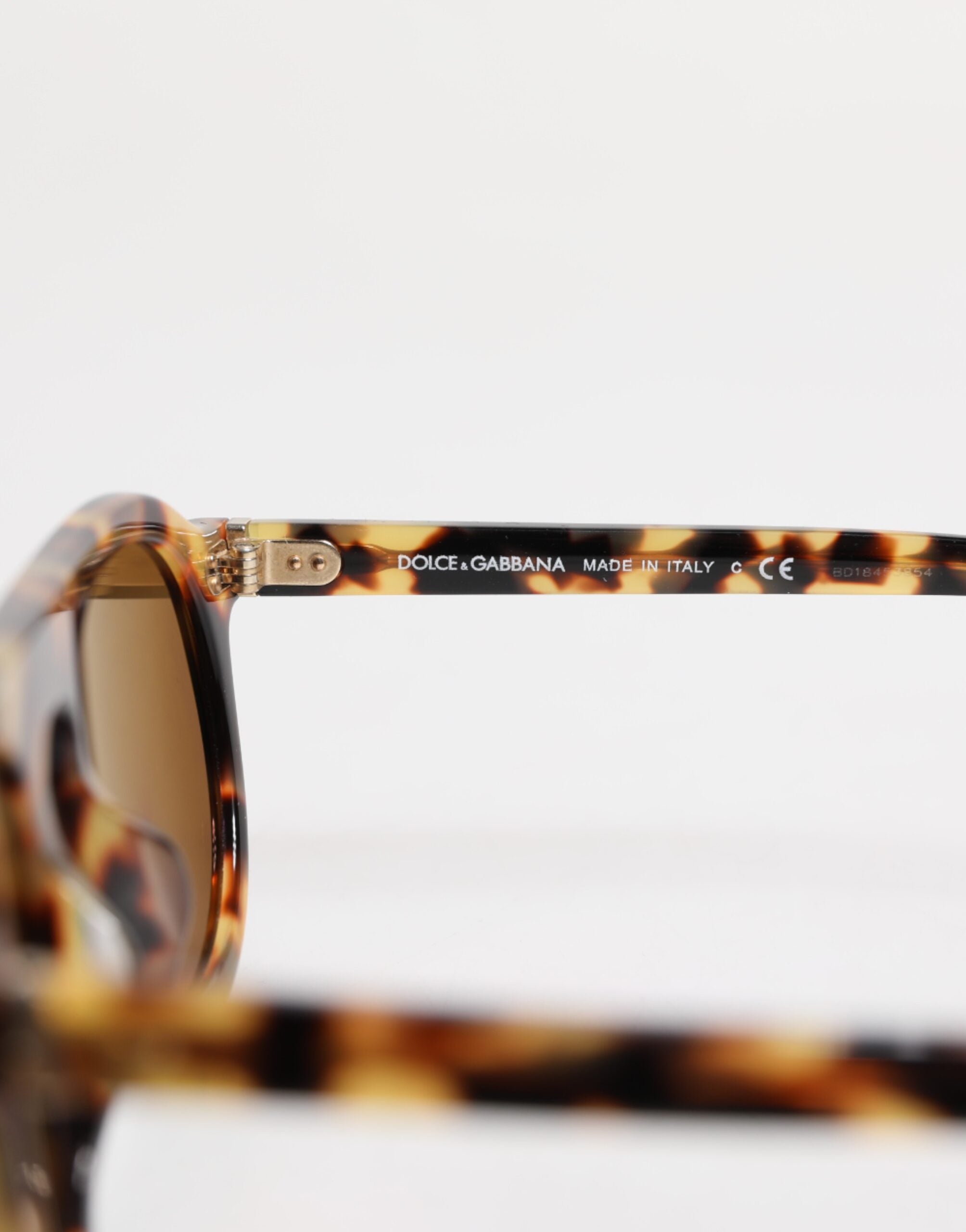 Dolce & Gabbana Brown Leopard Print Acetate Sunglasses