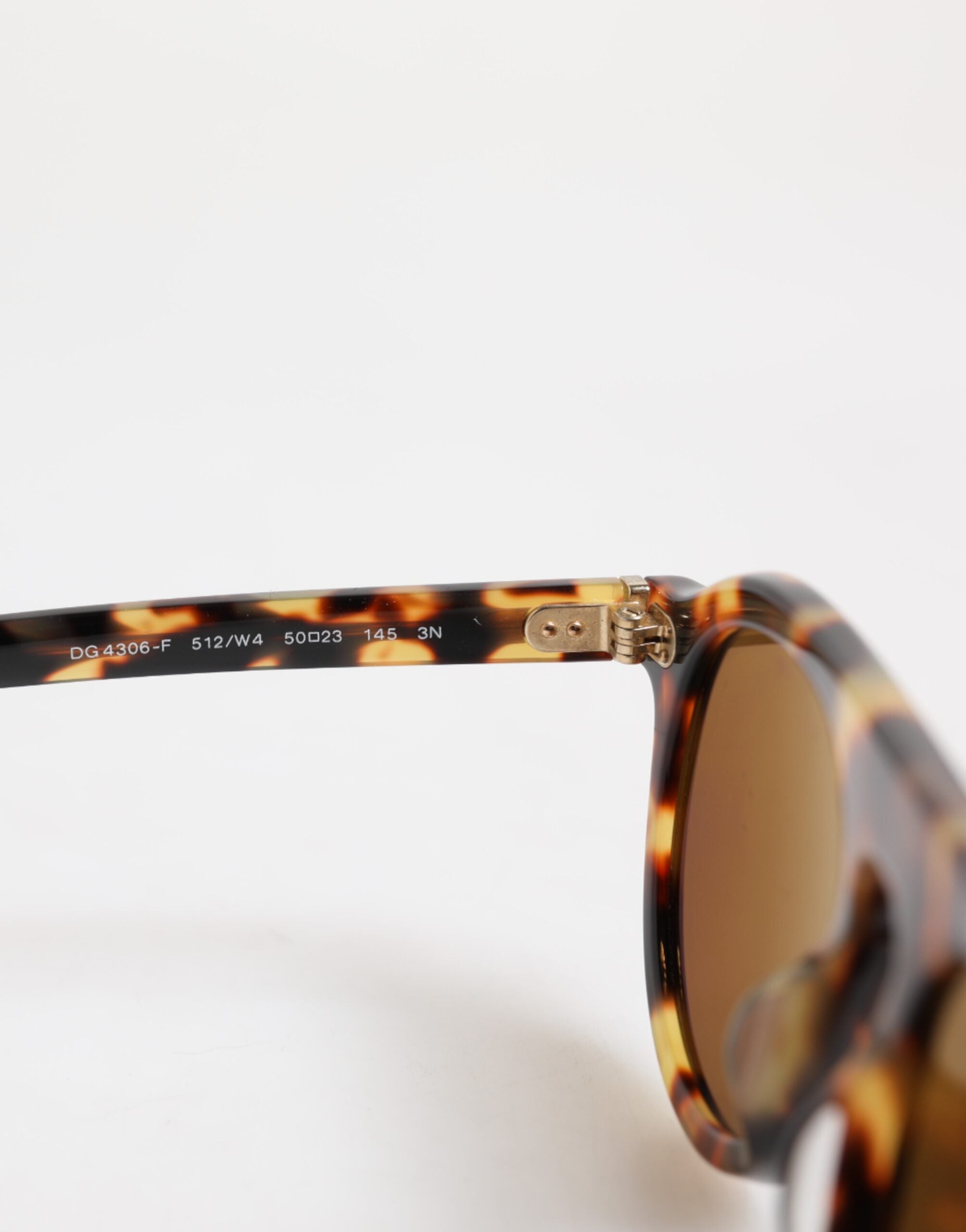 Dolce & Gabbana Brown Leopard Print Acetate Sunglasses