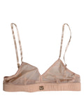 Dolce & Gabbana Puderrosa Nylon DG Logo Bügelfreier BH Unterwäsche