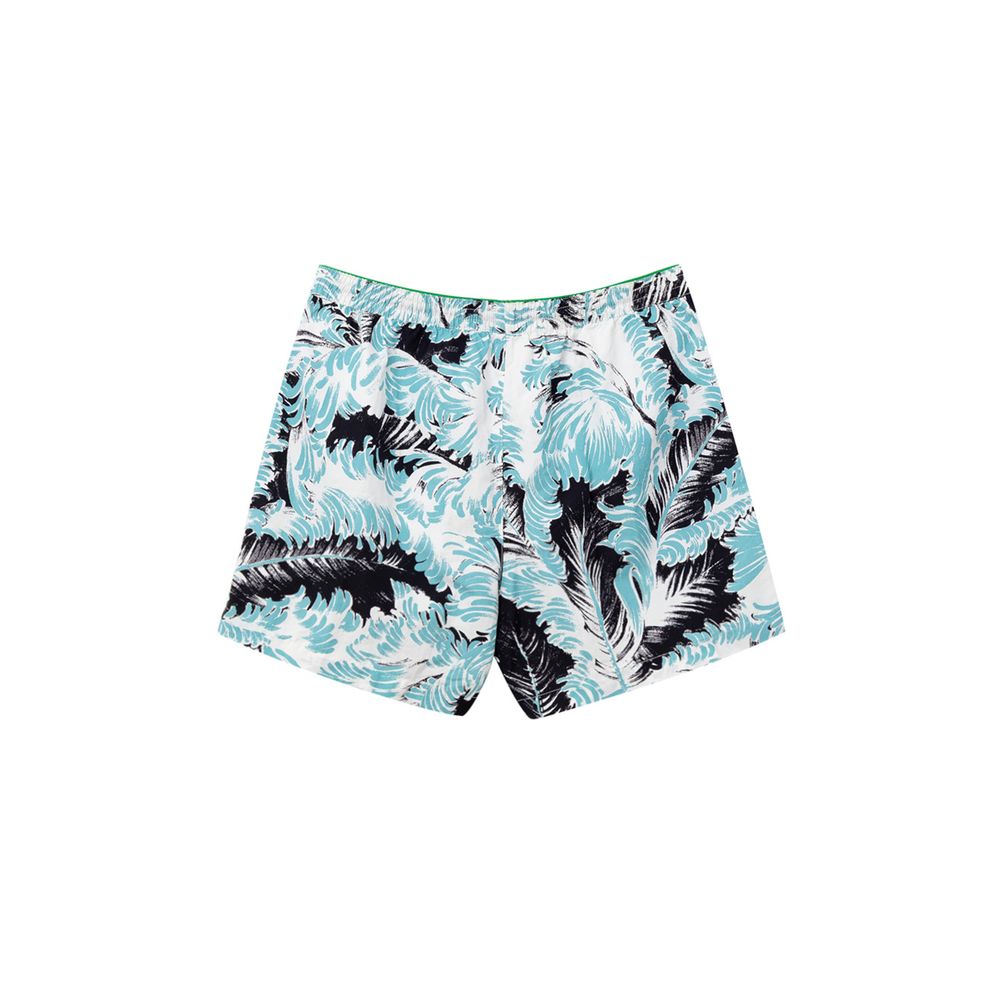 Bottega Veneta Weiße Badeshorts aus Polyamid
