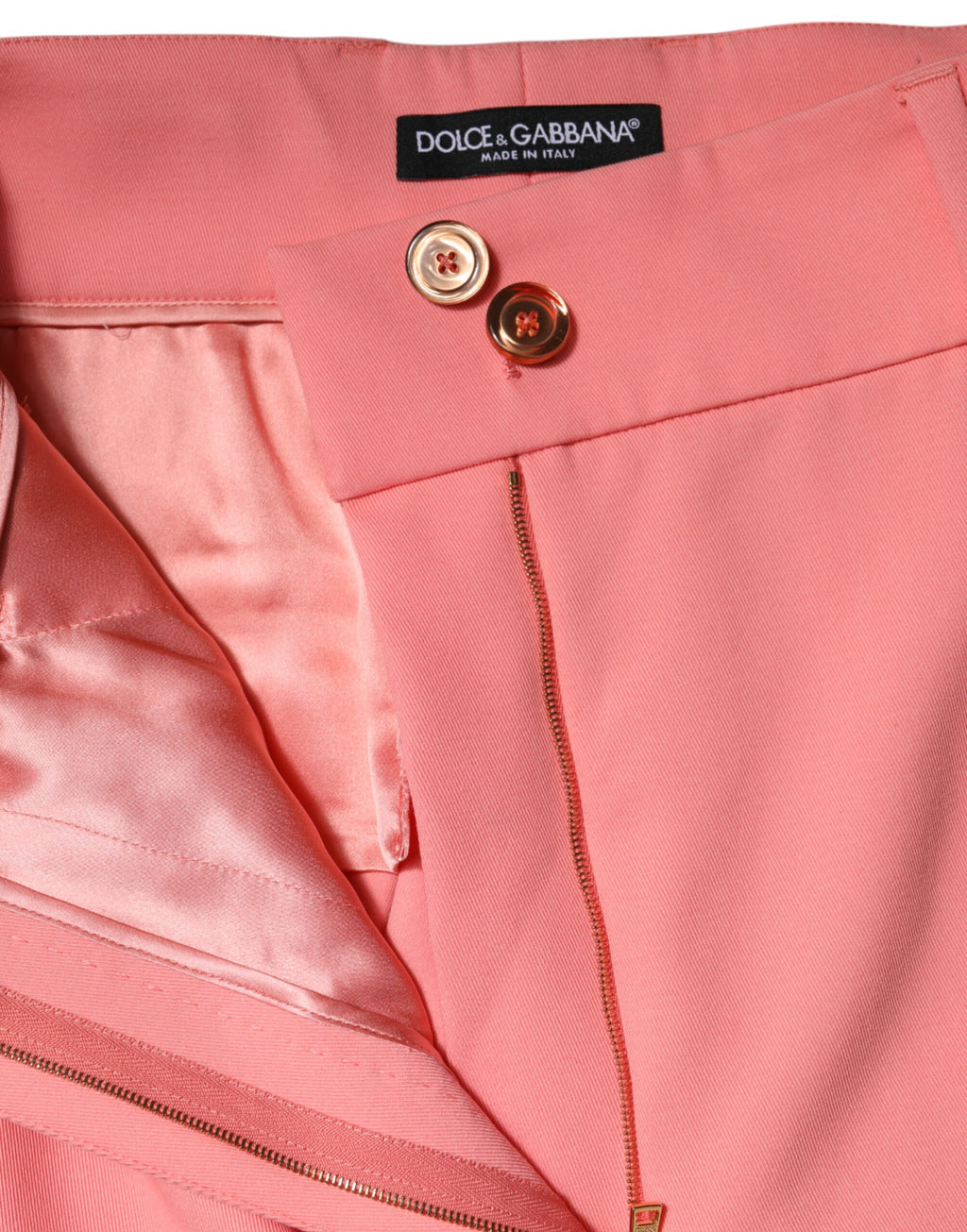 Dolce & Gabbana Pink High-Waist Dress with Tapered Trousers