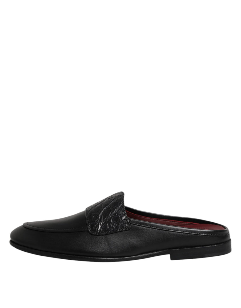 Dolce & Gabbana Black Calfskin Loafer Shoes