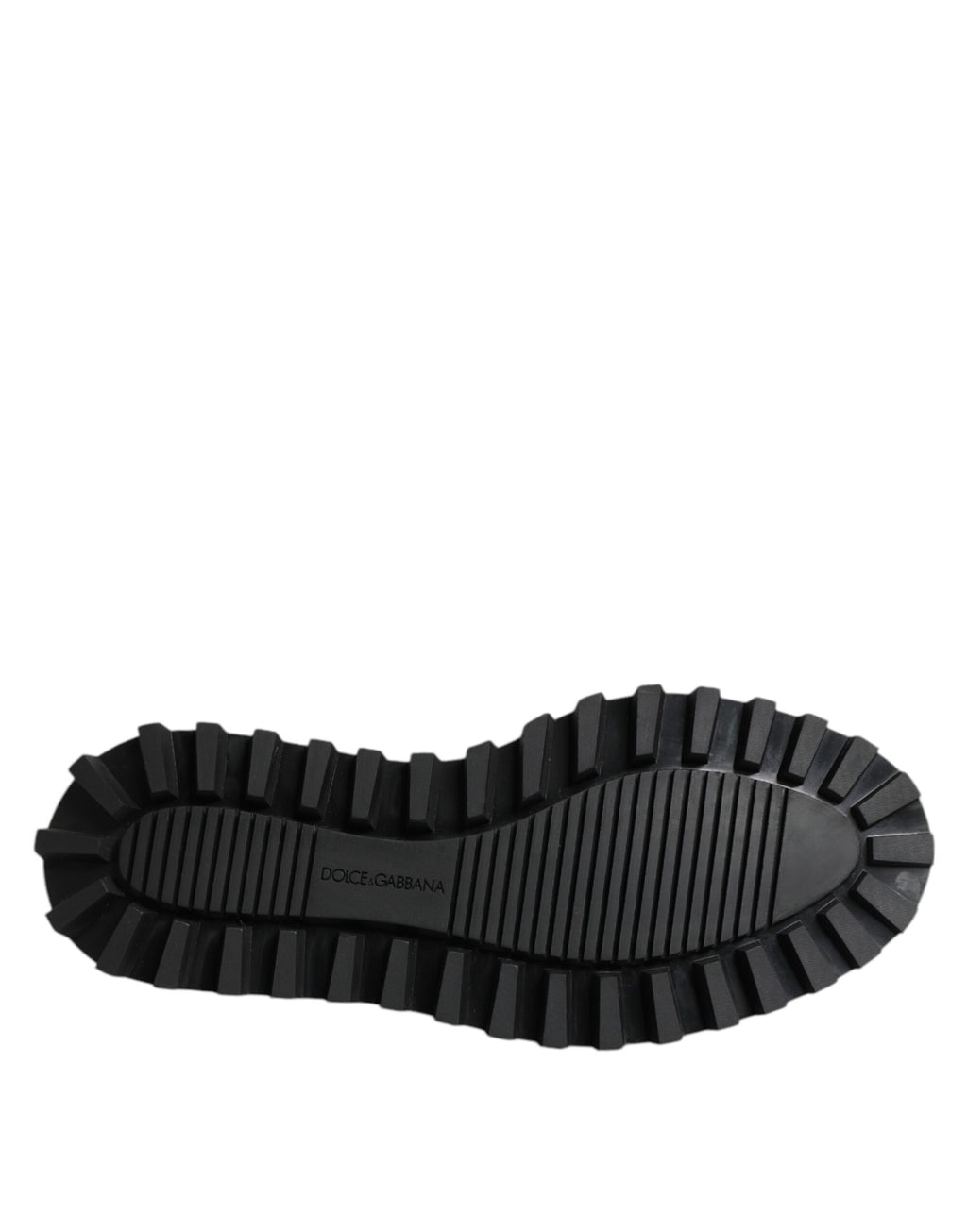 Dolce & Gabbana Black Leather Lace-Up Trekking Shoes