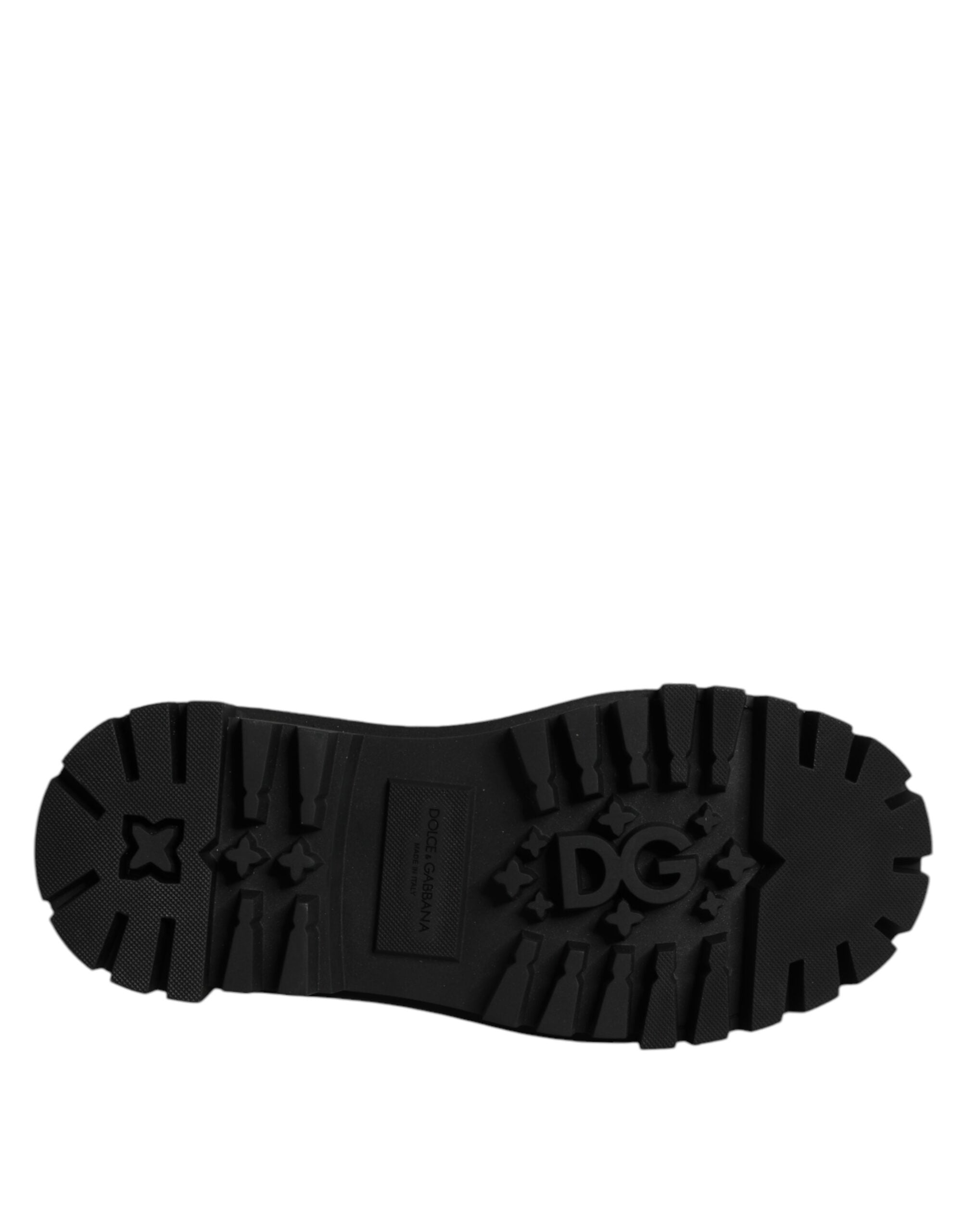 Dolce & Gabbana Red Leather Lace-Up Shoes for Trekking Suits
