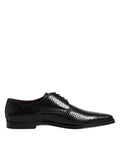 Dolce & Gabbana Schwarz Leder Lace Up Kleid Männer Derby Schuhe