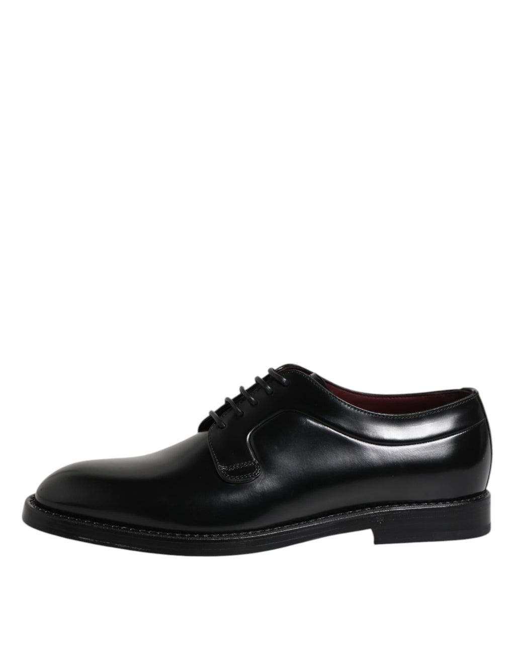 Dolce & Gabbana Black Calfskin Lace-up Dress Derby Shoes