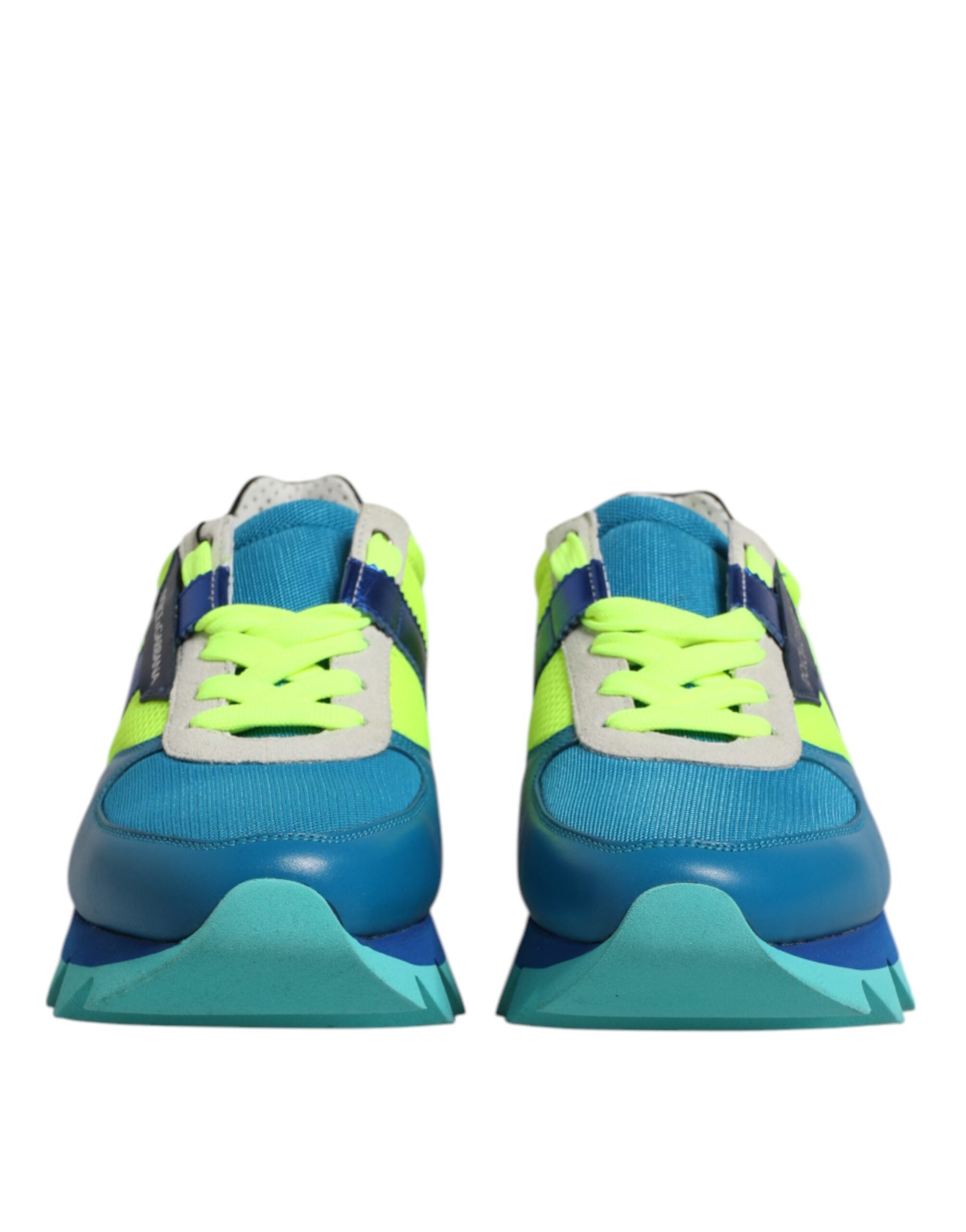 Dolce & Gabbana Multicolor Leather Low Top Men's Sneakers Shoes