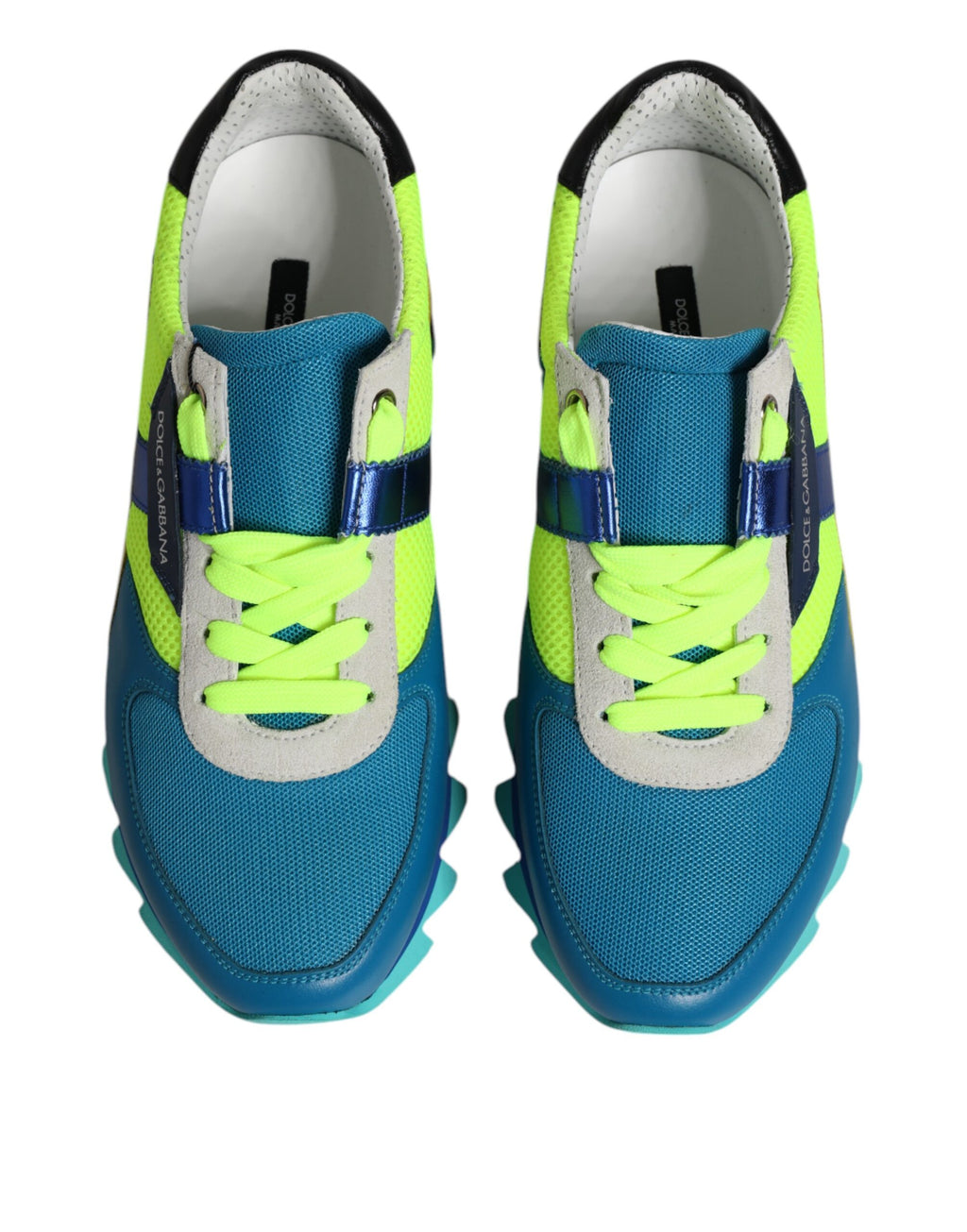 Dolce & Gabbana Multicolor Leather Low Top Men's Sneakers Shoes