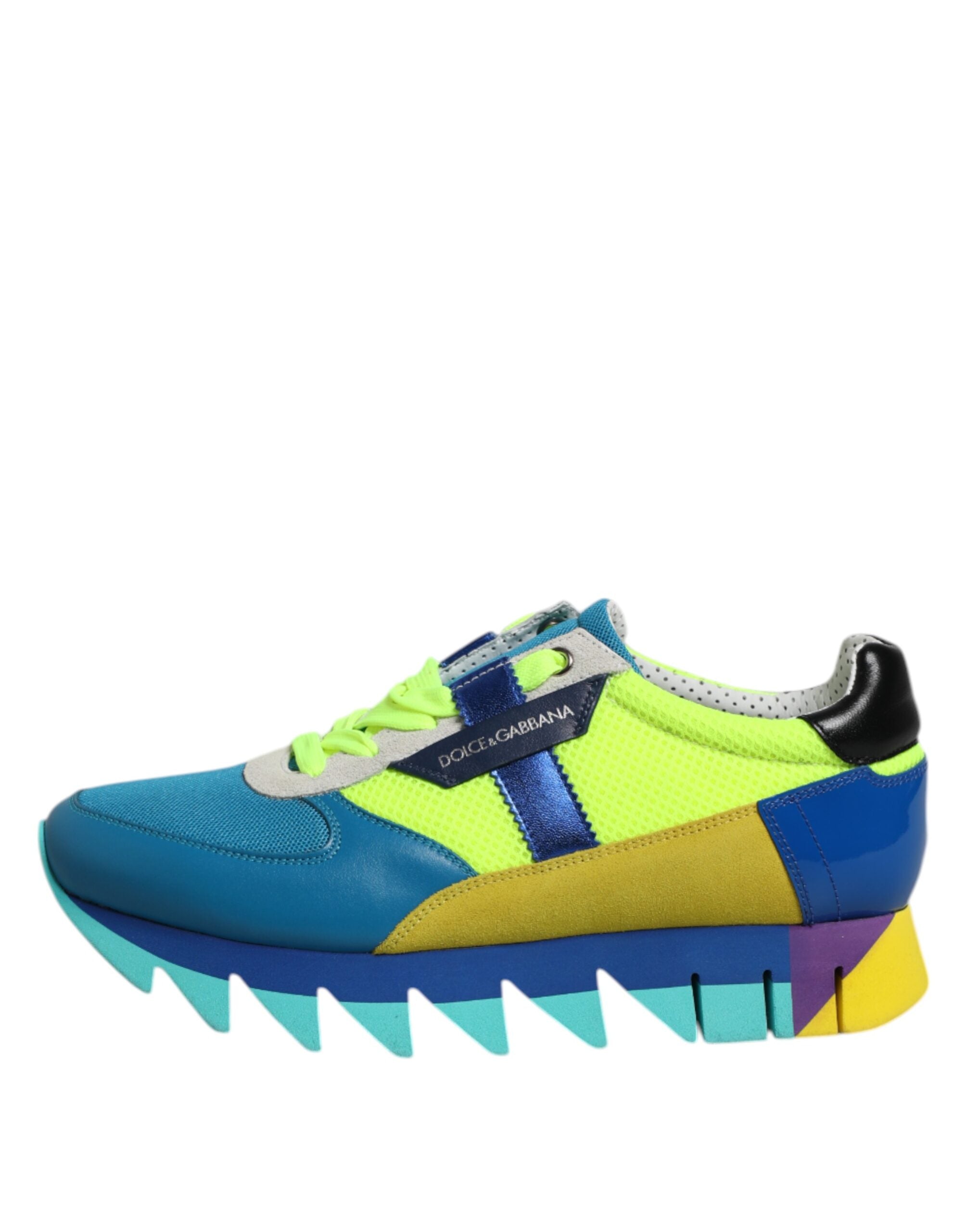 Dolce & Gabbana Multicolor Leather Low Top Men's Sneakers Shoes