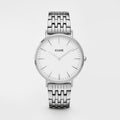 Cluse Silberne Edelstahl-Dresswatch