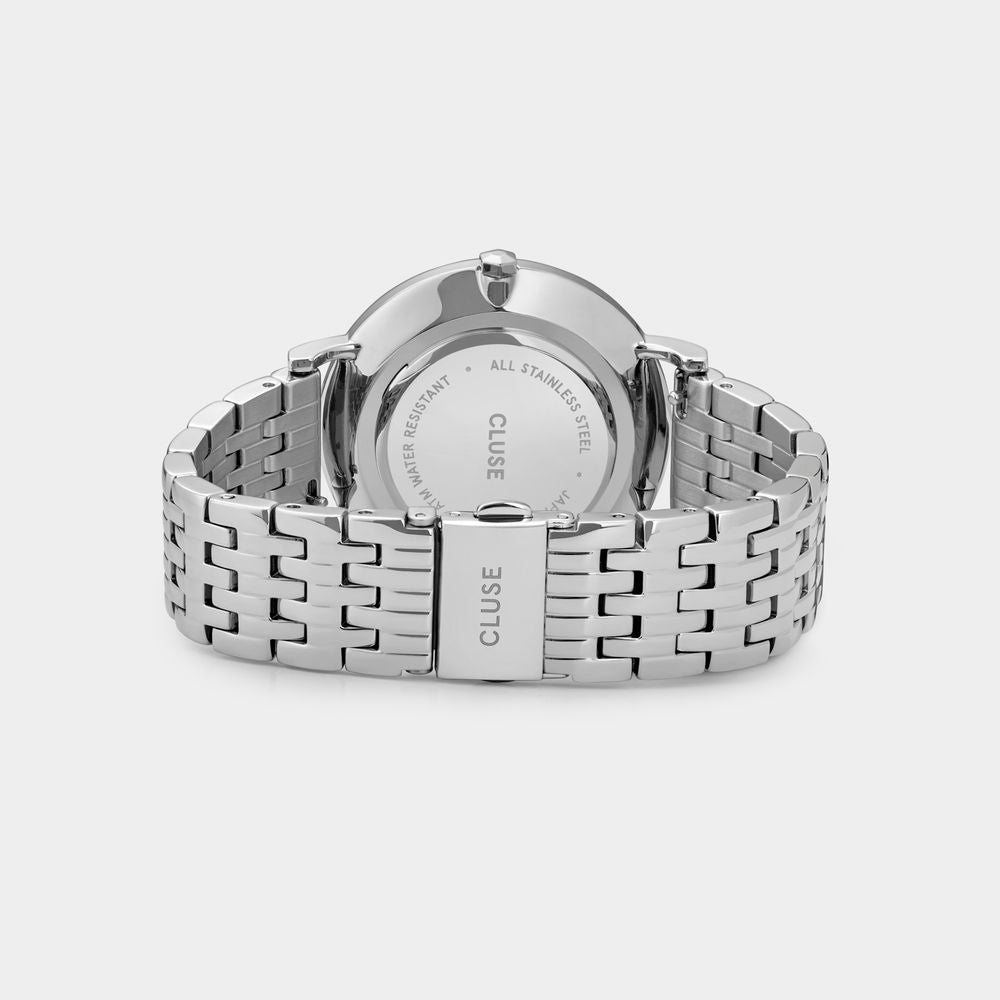 Cluse Silberne Edelstahl-Dresswatch
