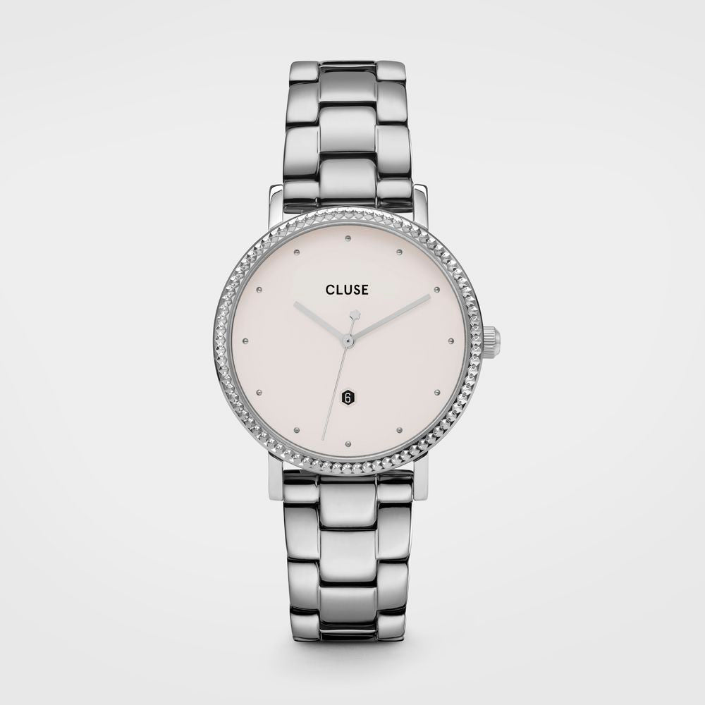 Cluse Silberne Edelstahl-Dresswatch