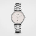 Cluse Silberne Edelstahl-Dresswatch