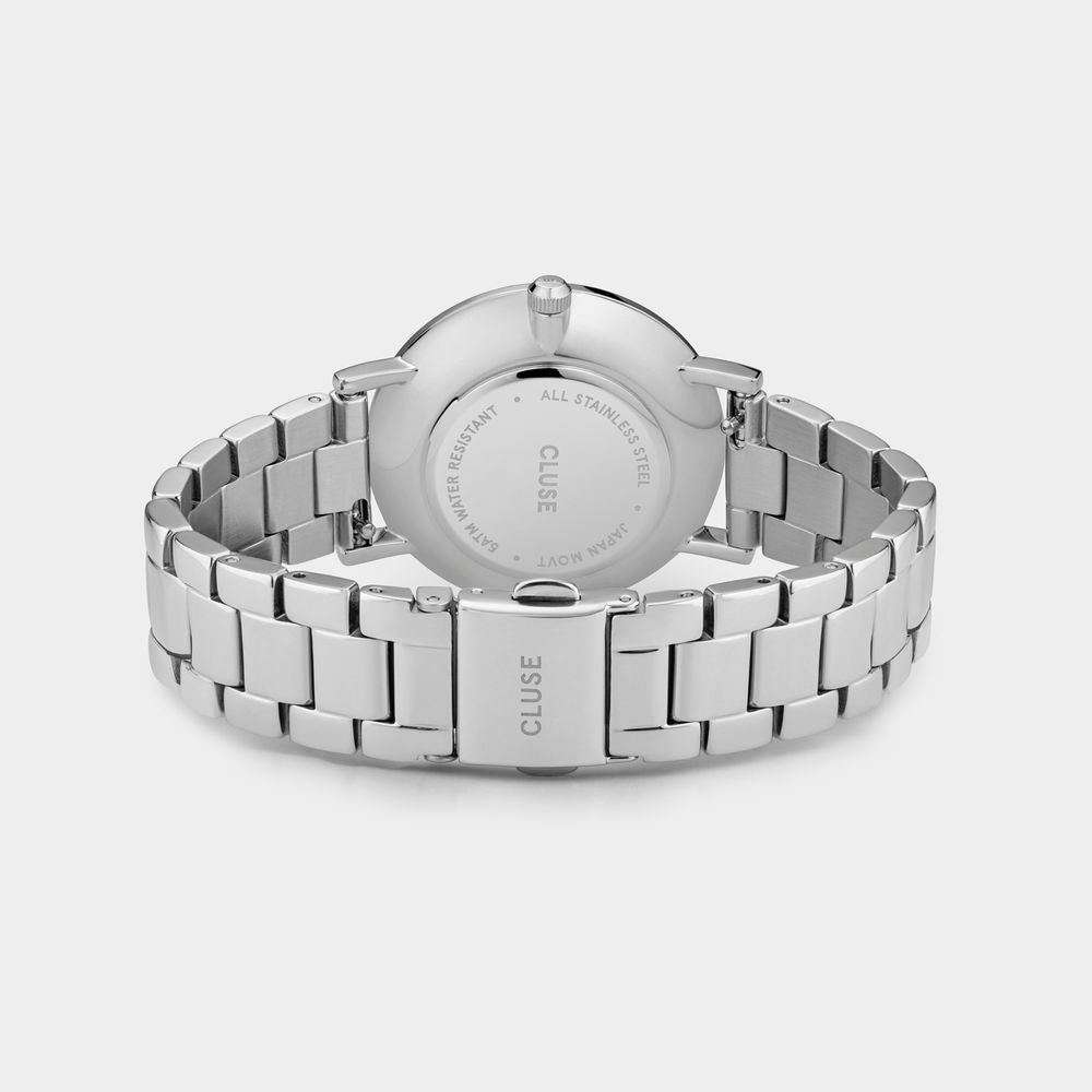 Cluse Silberne Edelstahl-Dresswatch