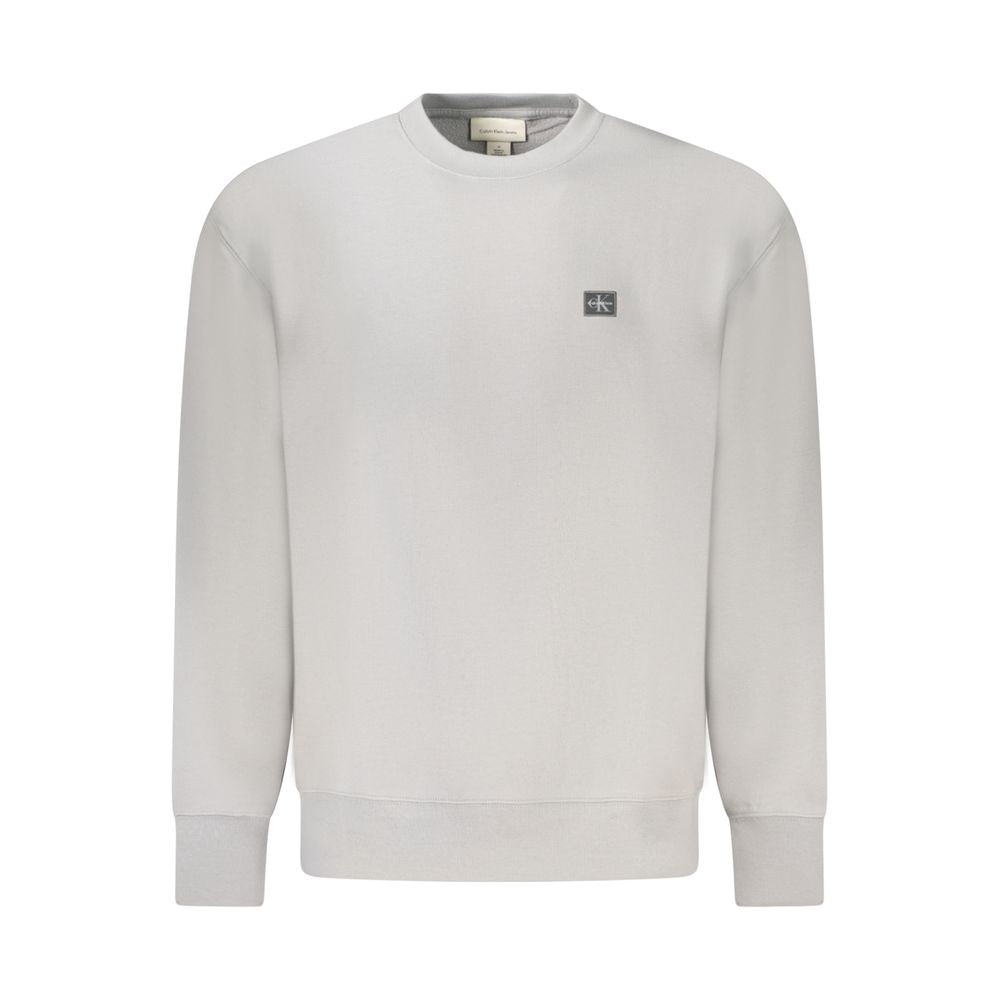 Calvin Klein Men's Grey Cotton Jumper