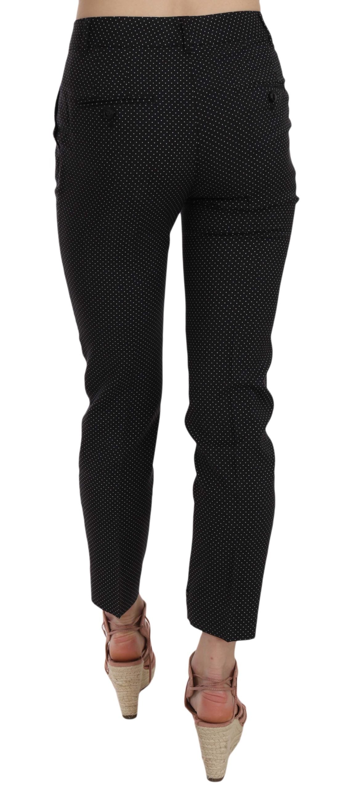Dolce & Gabbana Polka Dot Slim Capri Tapered Pants