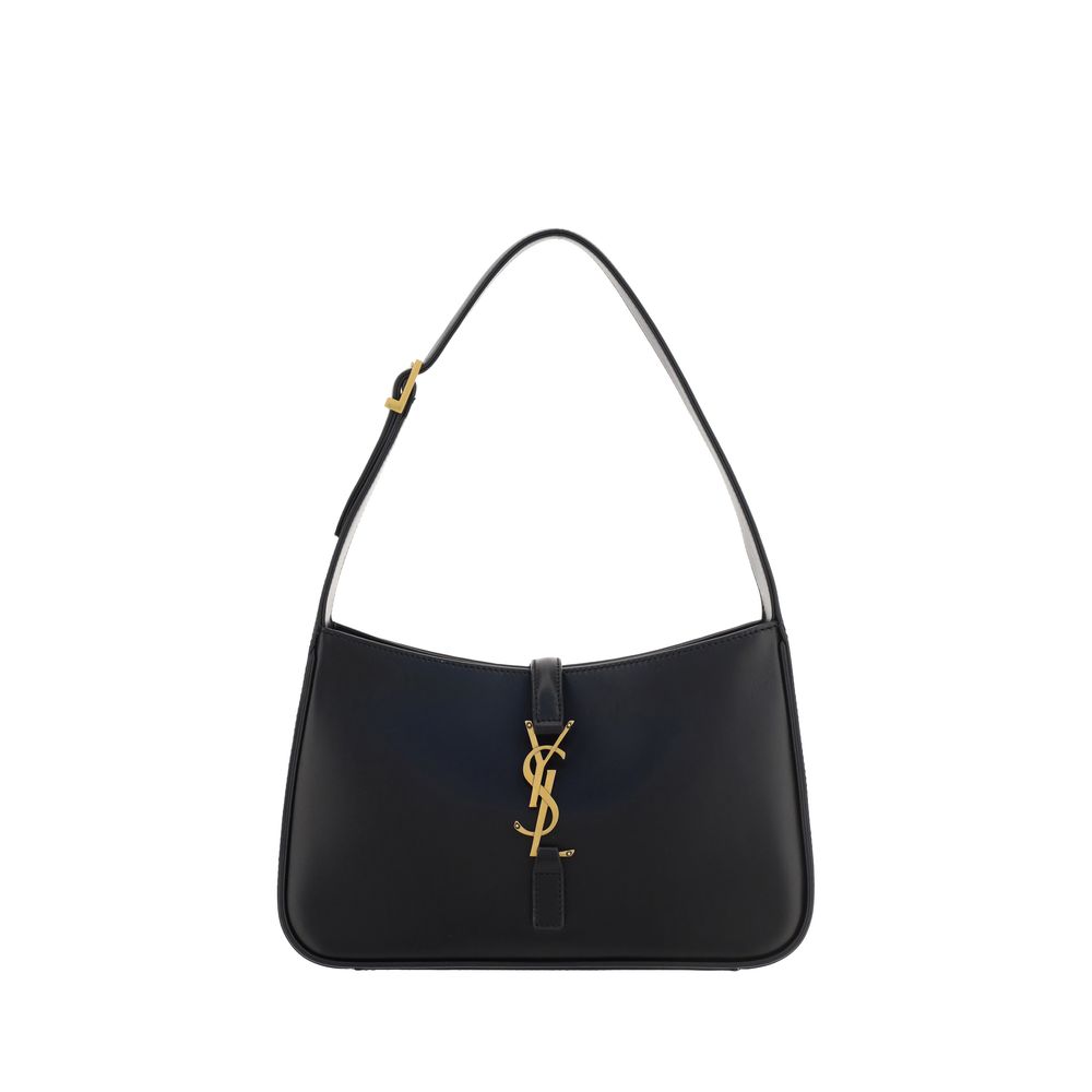 Saint Laurent Schwarze Kalbsleder Bos Taurus Handtasche