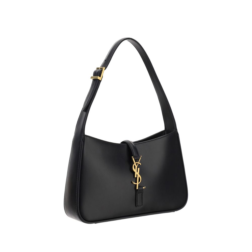 Saint Laurent Schwarze Kalbsleder Bos Taurus Handtasche