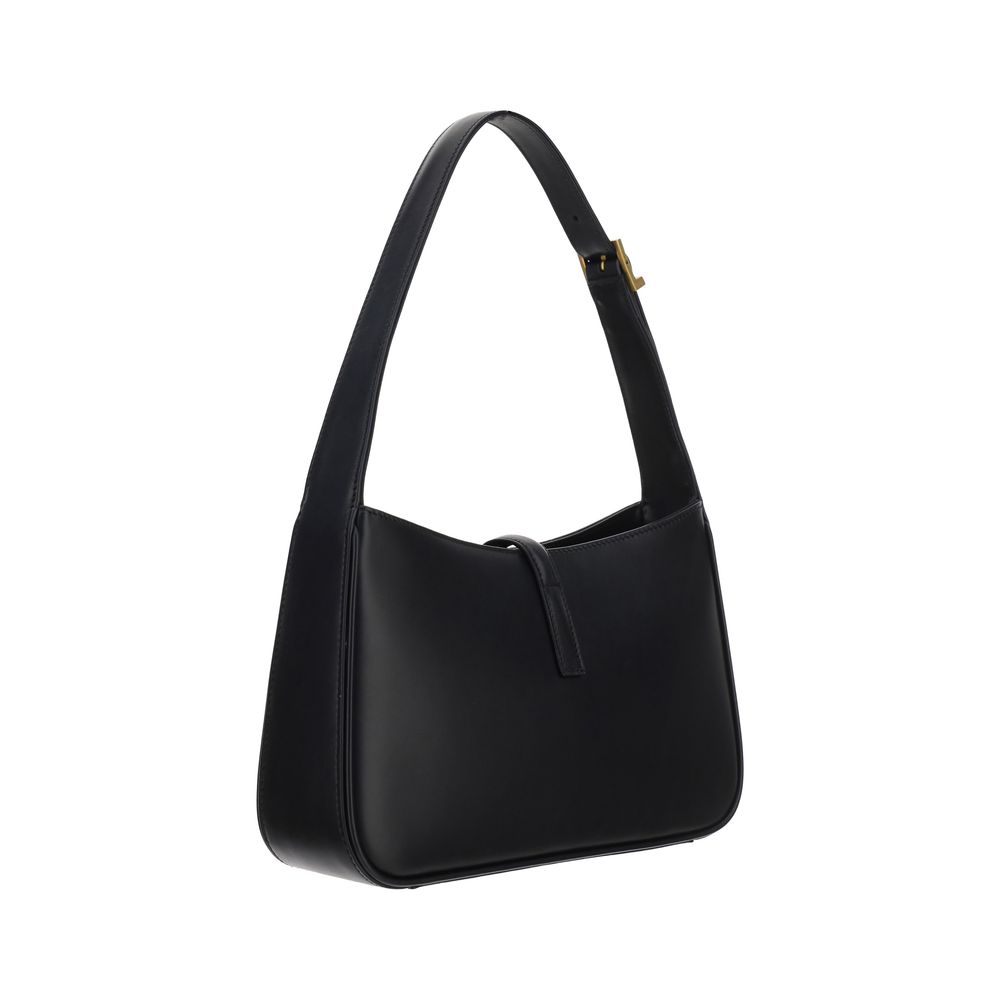 Saint Laurent Schwarze Kalbsleder Bos Taurus Handtasche