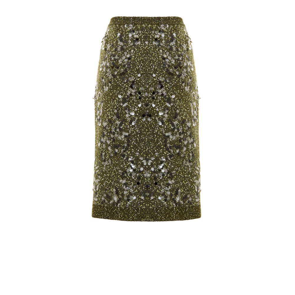 Gucci Green Viscose Mini Skirts