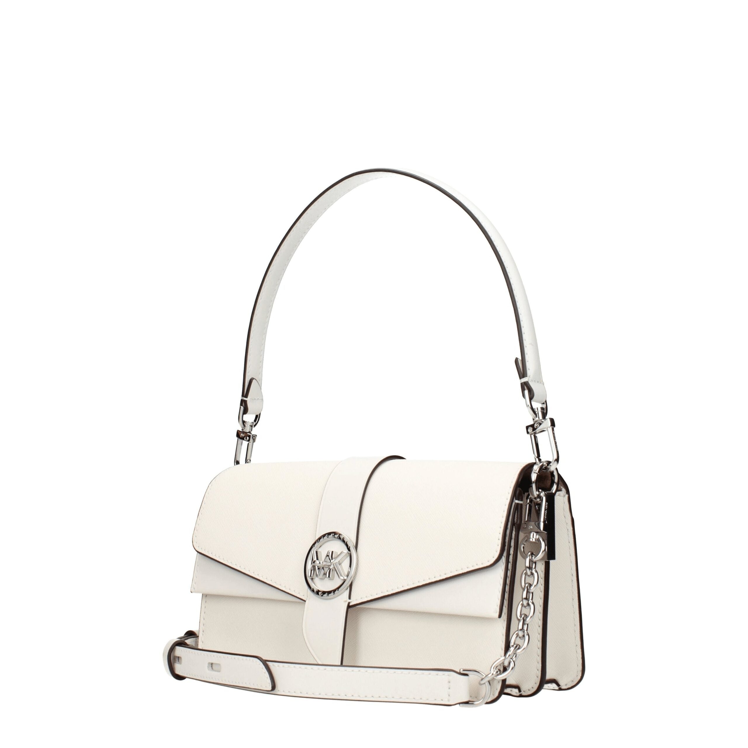 Michael Kors Weiße Lederhandtasche