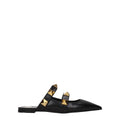 Valentino Garavani Schwarze Leder Pantoletten