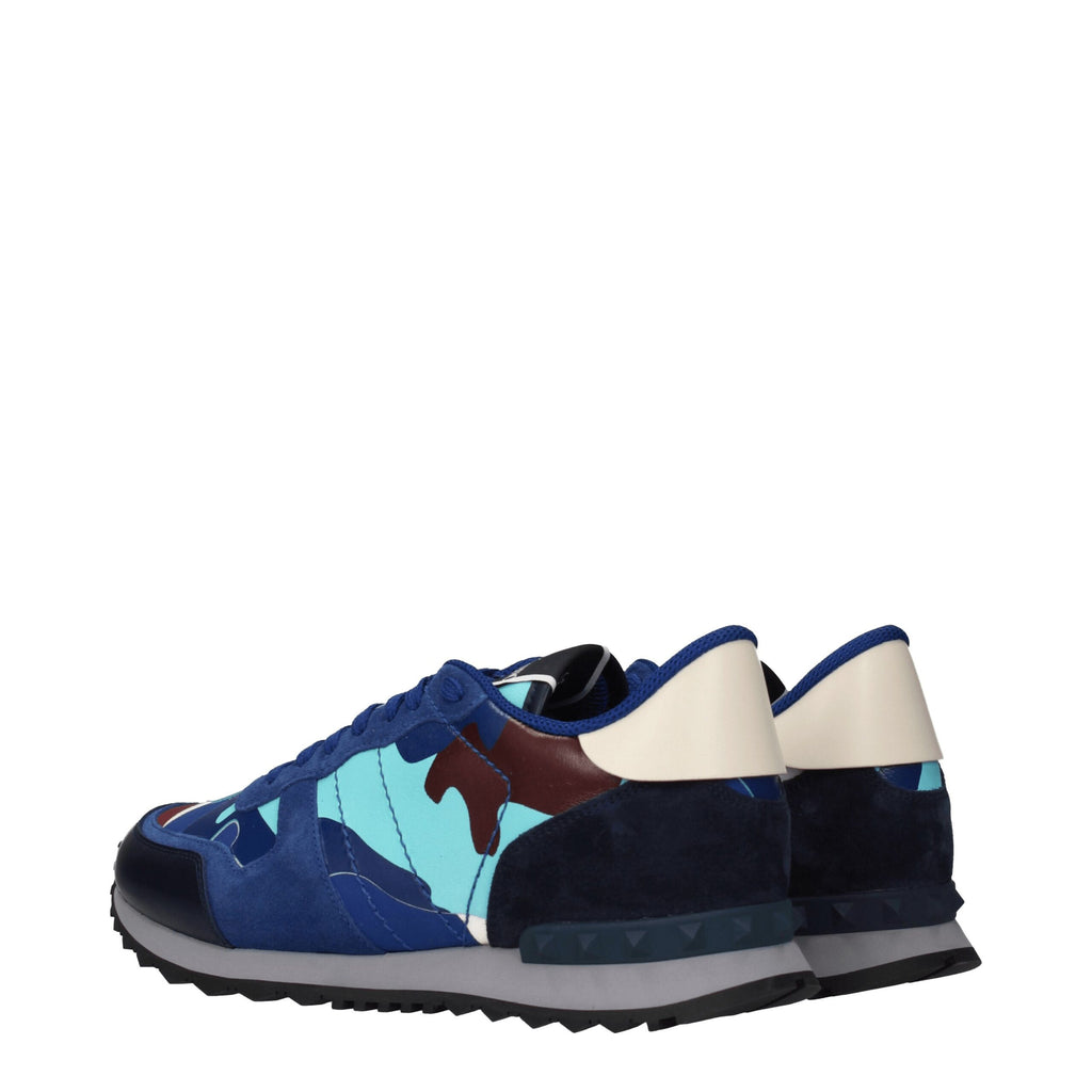 Valentino Garavani Blue Leather Sporty Sneakers