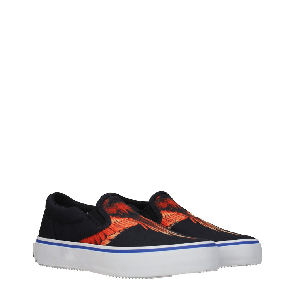 Marcelo Burlon Slipper aus schwarzem Stoff