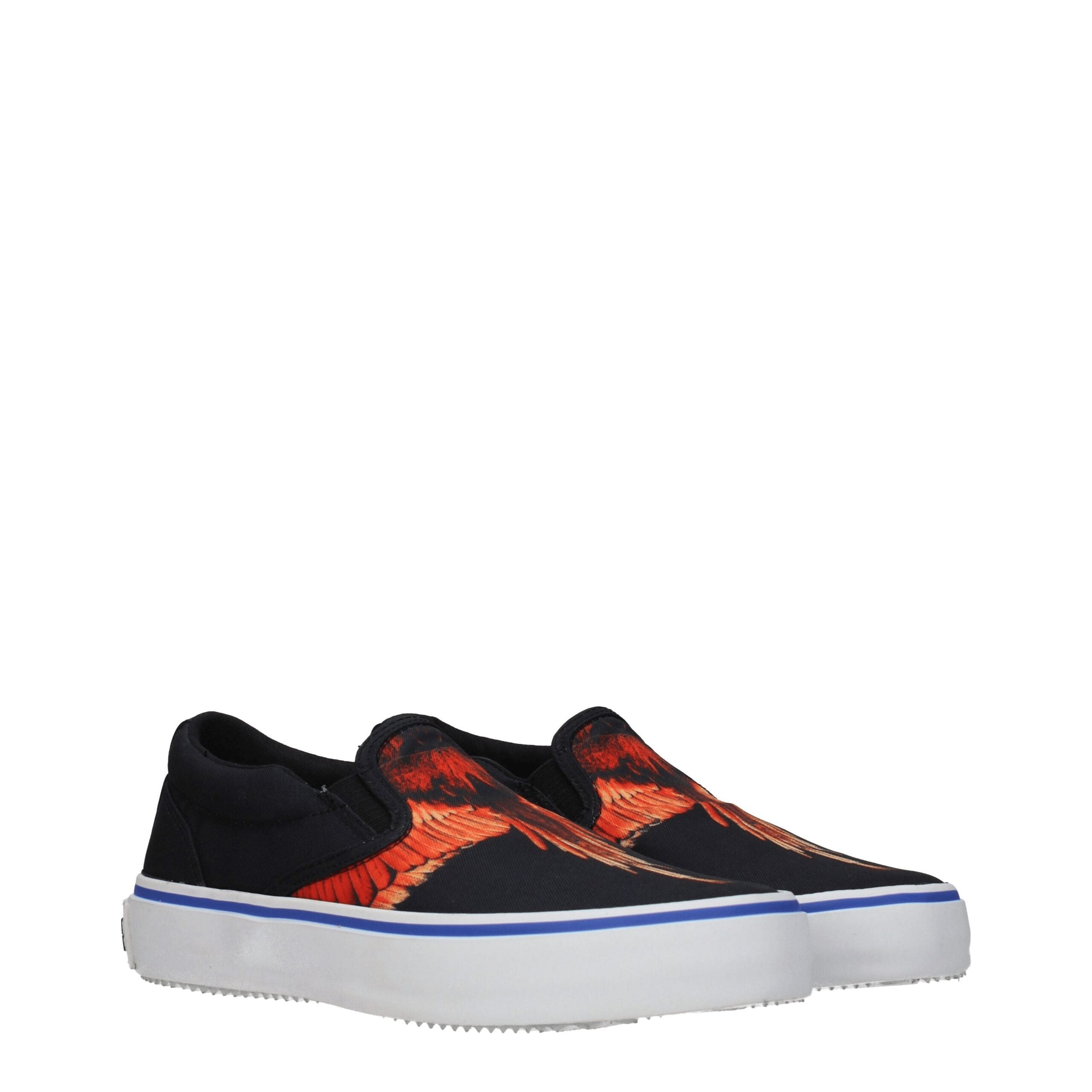 Marcelo Burlon Slipper aus schwarzem Stoff